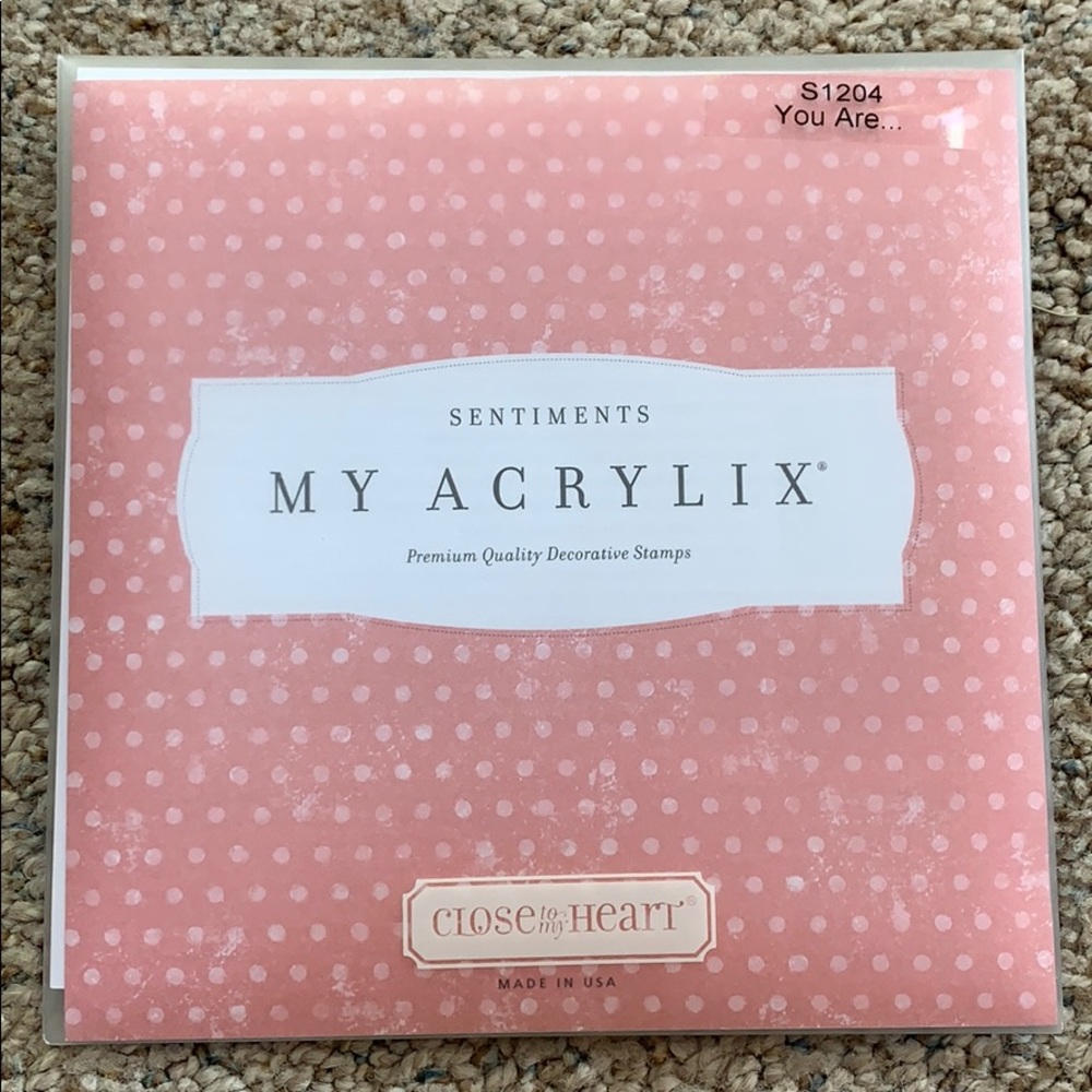 Close to My Heart My Acrylix You Are Stamps